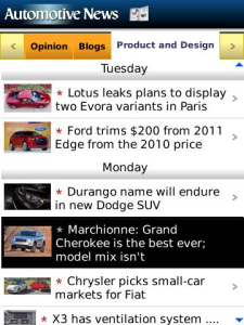 Automotive News Mobile
