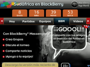 Sudafrica para BlackBerry