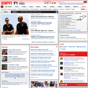 ESPN F1 Web Launcher