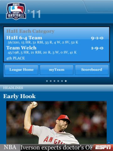 ESPN Fantasy Baseball 2011