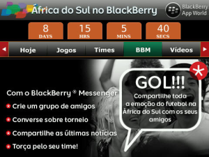 Africa do Sul para BlackBerry