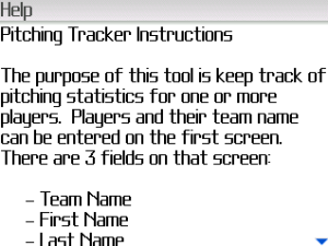 Pitching Tracker