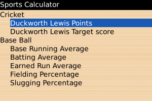 Sports Calculator -- Calculate Baseball and Cricket Calculations