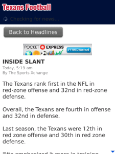 Texans Inside Slant
