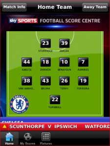 Sky Sports Live Football Score Centre