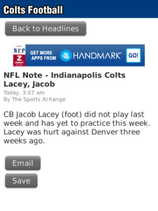 Colts Inside Slant