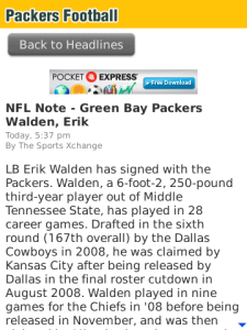 Packers Inside Slant