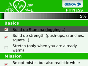 Fitness Checklist