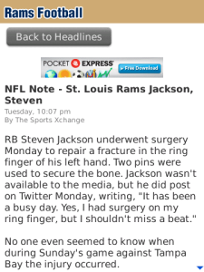 Rams Inside Slant