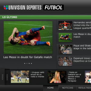 Univision Deportes Futbol for BlackBerry PlayBook