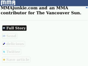 MMA Junkie Mobile
