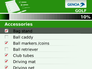 Golf Checklist