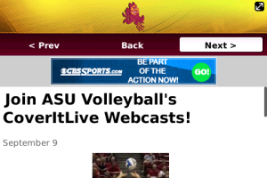 Arizona State GameTracker Mobile