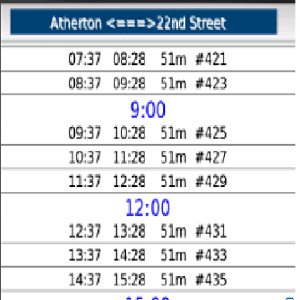 Caltrain Schedule Enhanced