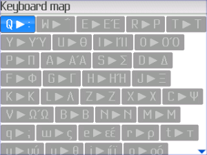 InterType for BlackBerry Greek keyboard