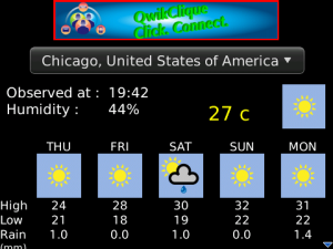 WeatherTrax -  Accurate - Unlimited Cities - BBM Your Weather