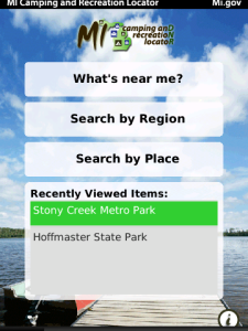 MI Camping and Recreation Locator