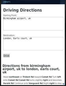 Driving Directions