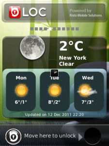 Slide to Unlock with Weather News Widgets