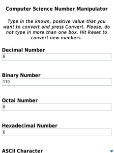 Computer Science Number Manipulator