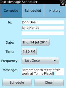 Text Message Scheduler - Indosat Promotion