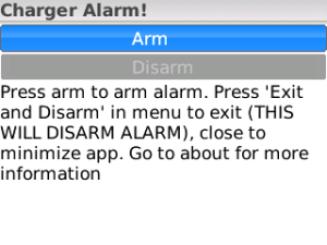 Charger Alarm