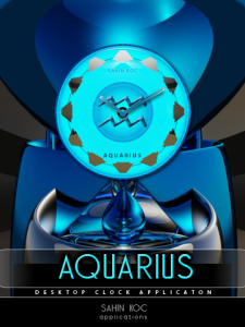 AQUARIUS desktop Clock