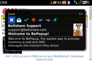 BePopup - Message Preview