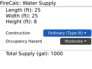 Firefighter Calculator