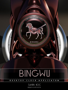BINGWU desktop Clock