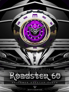 Roadster60 Designer Desktop Clock