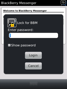 Lock for BBM - Password protect your BlackBerry Messenger App