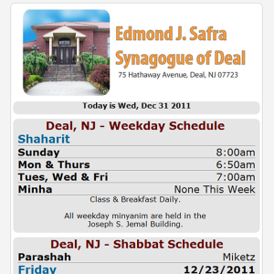 Safra Shul NJ