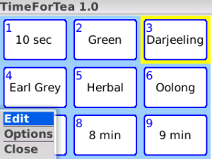 TimeForTea: countdown and tea timer