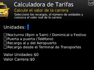 Calculadora de Tarifas