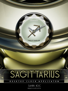 SAGITTARIUS desktop Clock