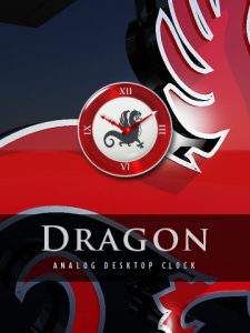 Small DRAGON desktop Clock