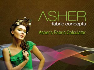 Ashers Fabric Calculator