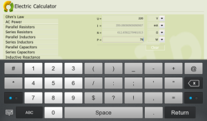 Electric Calculator for BlackBerry PlayBook