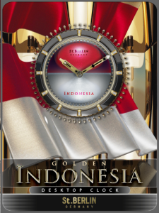 INDONESIA desktop Clock