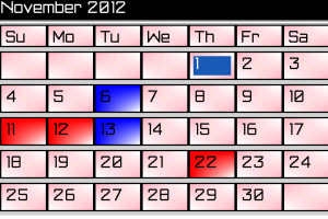 Calendar Me USA 2012