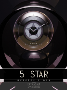 5 STAR desktop Clock