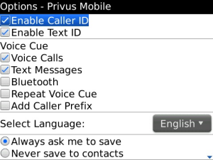 Privus Voice Cue
