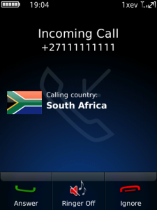 Country Caller ID