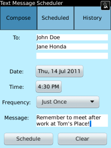 Text Message Scheduler