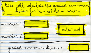 Euclidian Algorithm Calculator