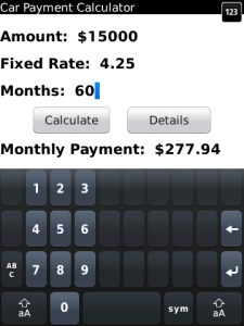 Car Payment Calculator