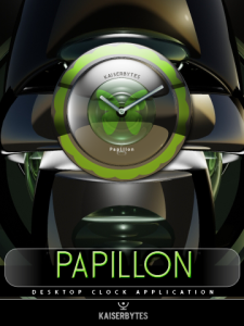 PAPILLON desktop Clock