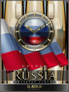 RUSSIA desktop Clock
