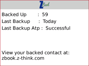 Backup Contacts Wirelessly - ZBook